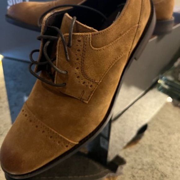 Brand New Stacy Adams Brown Suede Shoes main image 4
